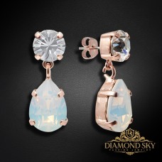 Auskari „Venēra IV (White Opal)“ ar Swarovski™ kristāliem