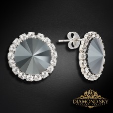 Auskari „Clarice X (Jet Hematite)“ ar Preciosa® kristāliem