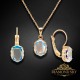Komplekts „Baroka Spogulis (Aurora Borealis)“ ar Swarovski™ kristāliem