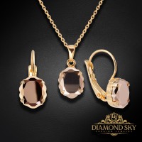 Komplekts „Baroka Spogulis (Rose Gold)“ ar Swarovski™ kristāliem