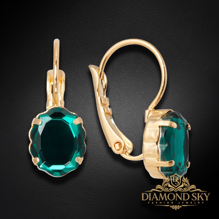 Komplekts „Baroka Spogulis (Emerald)“ ar Swarovski™ kristāliem