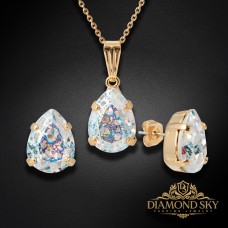 Komplekts sievietēm „Venus II (White Patina)“ ar Swarovski® kristāliem