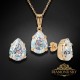 Komplekts sievietēm „Venus II (White Patina)“ ar Swarovski® kristāliem