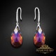 Sudraba auskari „Baroks III (Volcano)“ ar Swarovski® kristāliem