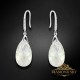 Sudraba auskari „Baroka III (Moonlight)“ ar Swarovski™ kristāliem