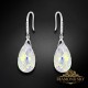 Sudraba auskari „Baroka III (Aurora Borealis)“ ar Swarovski™ kristāliem