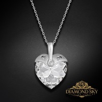 925 Sterling Silver Pendant “Cupid II” embellished with Crystals by Swarovski®