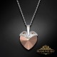 Sudraba kulons „Cupid (Rose Gold)“ ar Swarovski® kristāliem