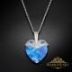 Sudraba kulons „Cupid (Aquamarine AB)“ ar Swarovski® kristāliem