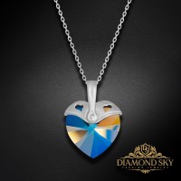 925 Sterling Silver Pendant “Cupid (Light Colorado Topaz Shimmer)” created with Crystals by Swarovski®