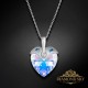 Sudraba kulons „Kupidons (Aurora Borealis)“ ar Swarovski™ kristāliem