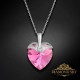Sudraba kulons „Kupidons (Rose AB)“ ar Swarovski™ kristāliem
