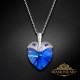 Sudraba kulons „Kupidons (Sapphire AB)“ ar Swarovski™ kristāliem
