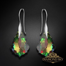 Sudraba auskari „Baroka IV (Vitrail Medium)“ ar Swarovski™ kristāliem