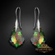 Sudraba auskari „Baroka IV (Vitrail Medium)“ ar Swarovski™ kristāliem