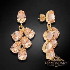 Auskari „Amber II (Light Peach)“ ar Preciosa™ kristāliem