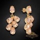 Auskari „Amber II (Light Peach)“ ar Preciosa™ kristāliem
