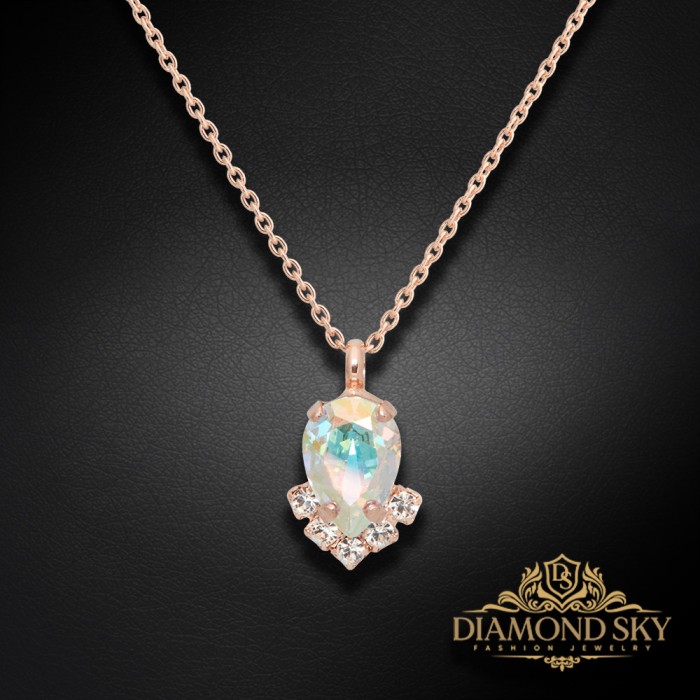 Komplekts sievietēm „Leonora II (Aurora Borealis)“ ar Preciosa® kristāliem