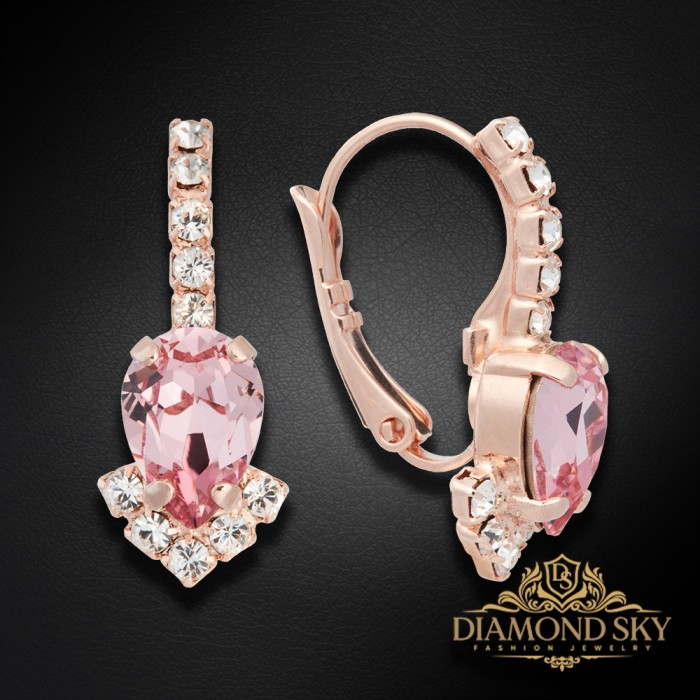 Komplekts sievietēm „Leonora II (Light Rose)“ ar Preciosa® kristāliem
