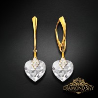 925 Sterling Silver Earrings “Cute Valentine” created with Crystals by Swarovski®