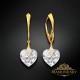 Sudraba auskari „Mīļais Valentīns“ ar Swarovski® kristāliem