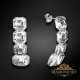 Sudraba auskari „Imperial“ ar Swarovski™ kristāliem