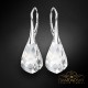 Sudraba auskari „Spirāle“ ar Swarovski® kristāliem