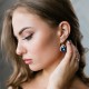 Auskari „Debesu Piliens III (Bermuda Blue)“ ar Swarovski® kristāliem