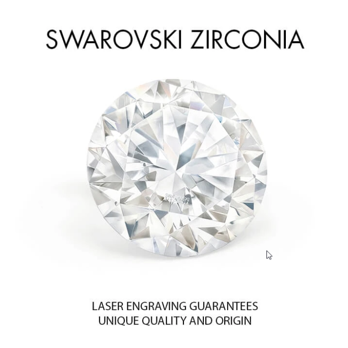Sudraba auskari „Junona (Fancy Champagne)“ ar Swarovski® kristāliem