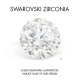 Sudraba auskari „Junona (Fancy Champagne)“ ar Swarovski® kristāliem
