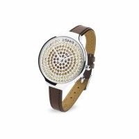 Stainless Steel Lady Watch “Spotty IV” embellished with Crystals by Swarovski® (Smoked Topaz)