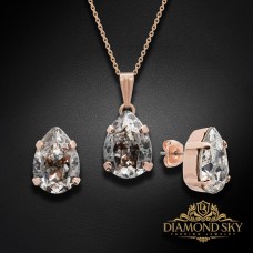Komplekts sievietēm „Venus II (Silver Patina)“ ar Swarovski® kristāliem