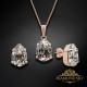 Komplekts sievietēm „Venus II (Silver Patina)“ ar Swarovski® kristāliem