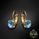 Auskari „Krāšņums (Aquamarine Blue)“ ar Swarovski® kristāliem