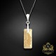 Sudraba komplekts „Augošais Kristāls II (Golden Shadow)“ ar Swarovski™ kristāliem