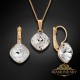 Komplekts sievietēm „Žilbinošais Mirdzums IV“ ar Swarovski® kristāliem