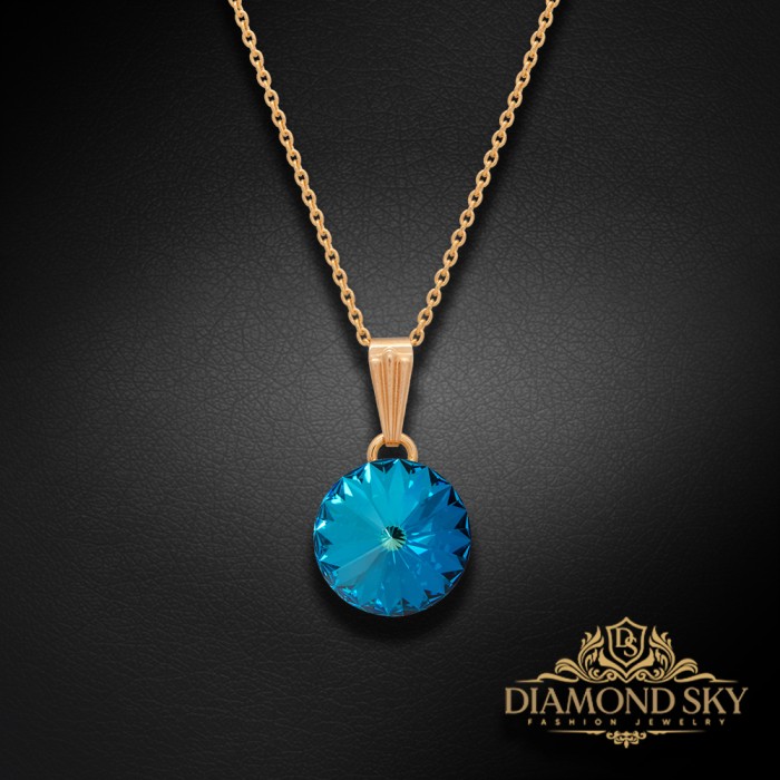 Komplekts „Klaris II (Bermuda Blue)“ ar Swarovski™ kristāliem