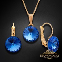 Jewelry Set “Clarice II (Sapphire)” created with Crystals by Swarovski®