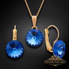 Komplekts sievietēm „Clarice II (Sapphire)“ ar Swarovski® kristāliem