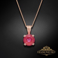 Kulons „Juno (Lotus Pink DeLite)“ ar Swarovski® kristāliem
