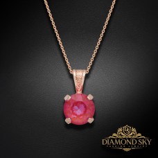 Kulons „Juno (Lotus Pink DeLite)“ ar Swarovski® kristāliem