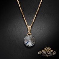 Kulons „Clarice II (Silver Night)“ ar Swarovski® kristāliem