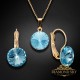 Jewelry Set “Clarice II (Aquamarine Blue)” created with Crystals by Swarovski®