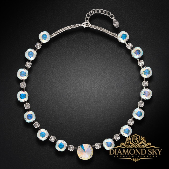 Kāzu kaklarota „Vortex“ ar Swarovski™ kristāliem
