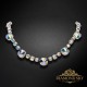 Kāzu kaklarota „Vortex II (Aurora Borealis)“ ar Swarovski™ kristāliem