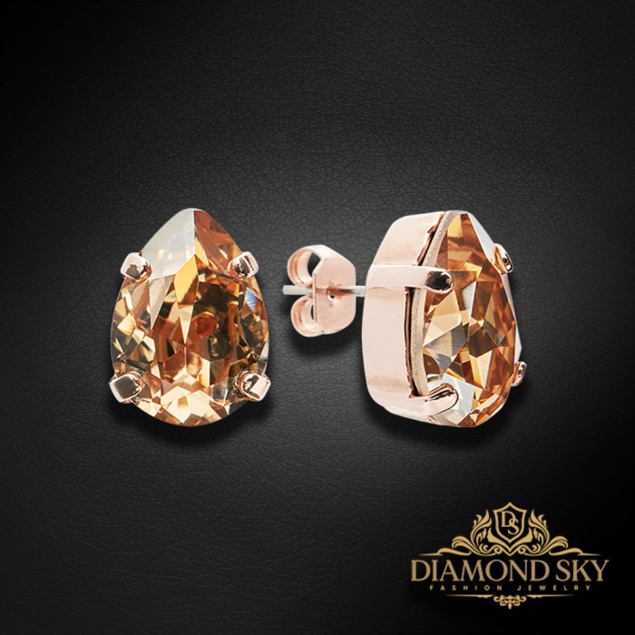 Komplekts sievietēm „Venus II (Golden Shadow)“ ar Swarovski® kristāliem