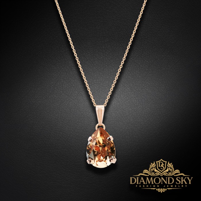 Komplekts sievietēm „Venus II (Golden Shadow)“ ar Swarovski® kristāliem