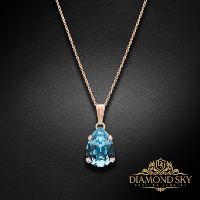 Komplekts sievietēm „Venus II (Aquamarine)“ ar Swarovski® kristāliem