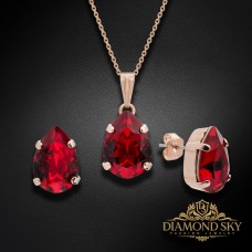 Komplekts sievietēm „Venus II (Siam)“ ar Swarovski® kristāliem