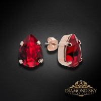 Auskari „Venus II (Siam)“ ar Swarovski® kristāliem